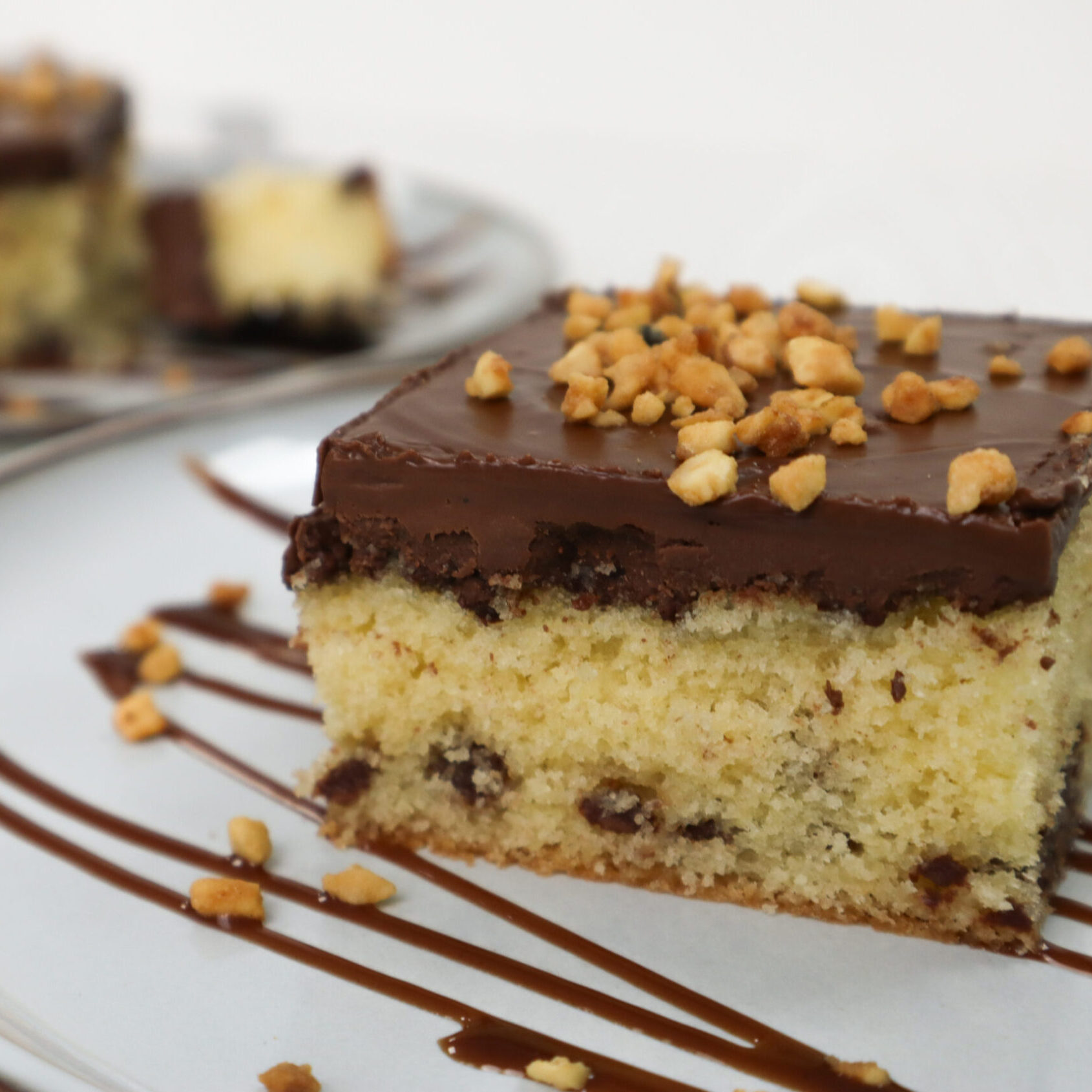 White chocolatey spread and white compound coating after