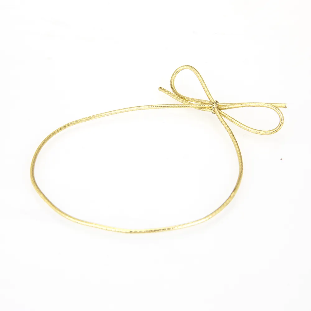 SPM7220_1_Elasticated Gold Cord Loop with Tied Bow