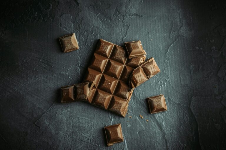Broken chocolate bar